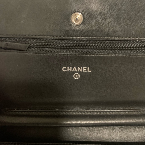 Chanel Black Quilted Leather Wallet On Chain Bag - Picture 9 of 14
